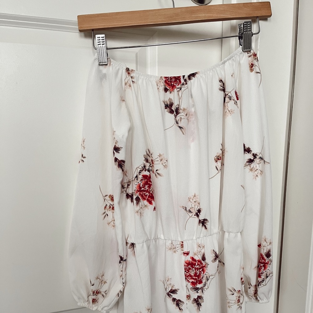 Floral Long Sleeve Romper